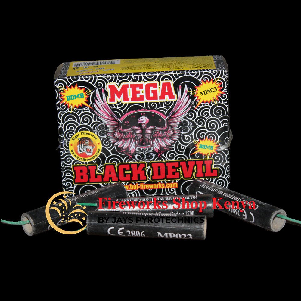 BLACK DEVIL MEGA FIRECRACKER BLACK DEVIL MEGA FIRECRACKER FIREWORKS at Fireworks Tanzania by Jays Pyrotechnics