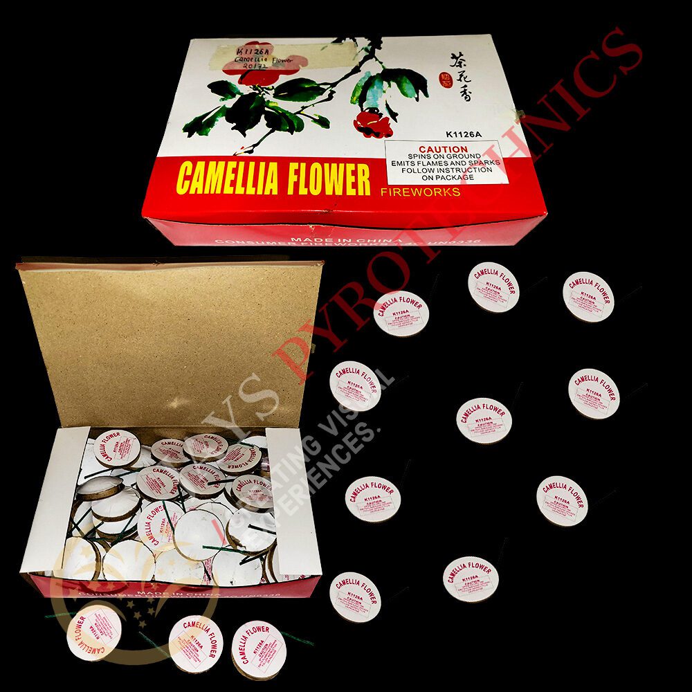 CAMELLIA FLOWER SPINNER FIREWORKS – PER PIECE | Buy Fireworks Tanzania