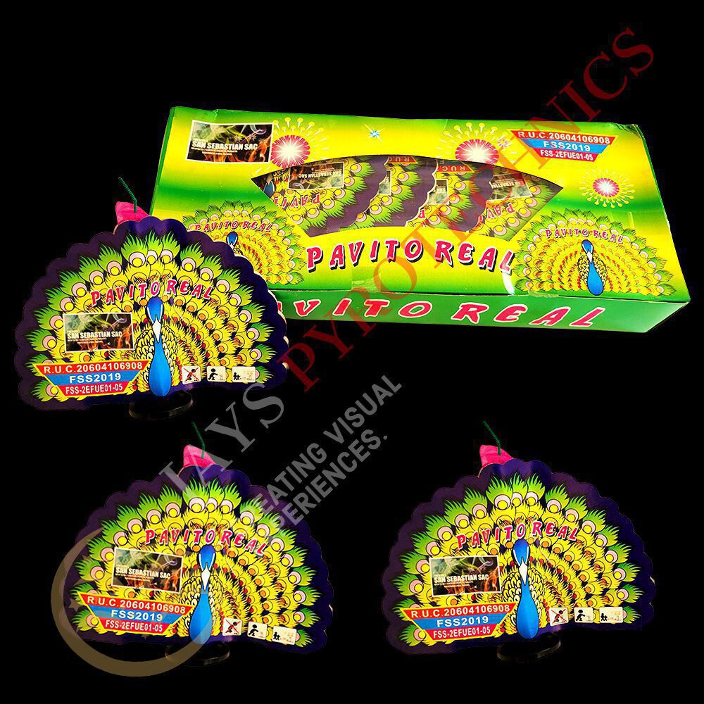 PAVITO REAL CRACKING PEACOCK FOUNTAIN FIREWORKS