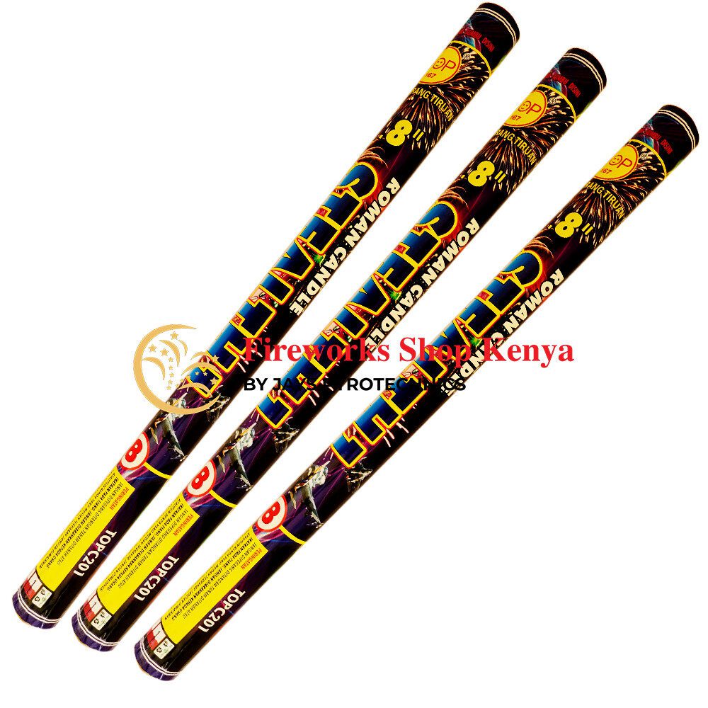 STEALTH ROMAN CANDLE (8 SHOTS) FIREWORKS - PER PIECE