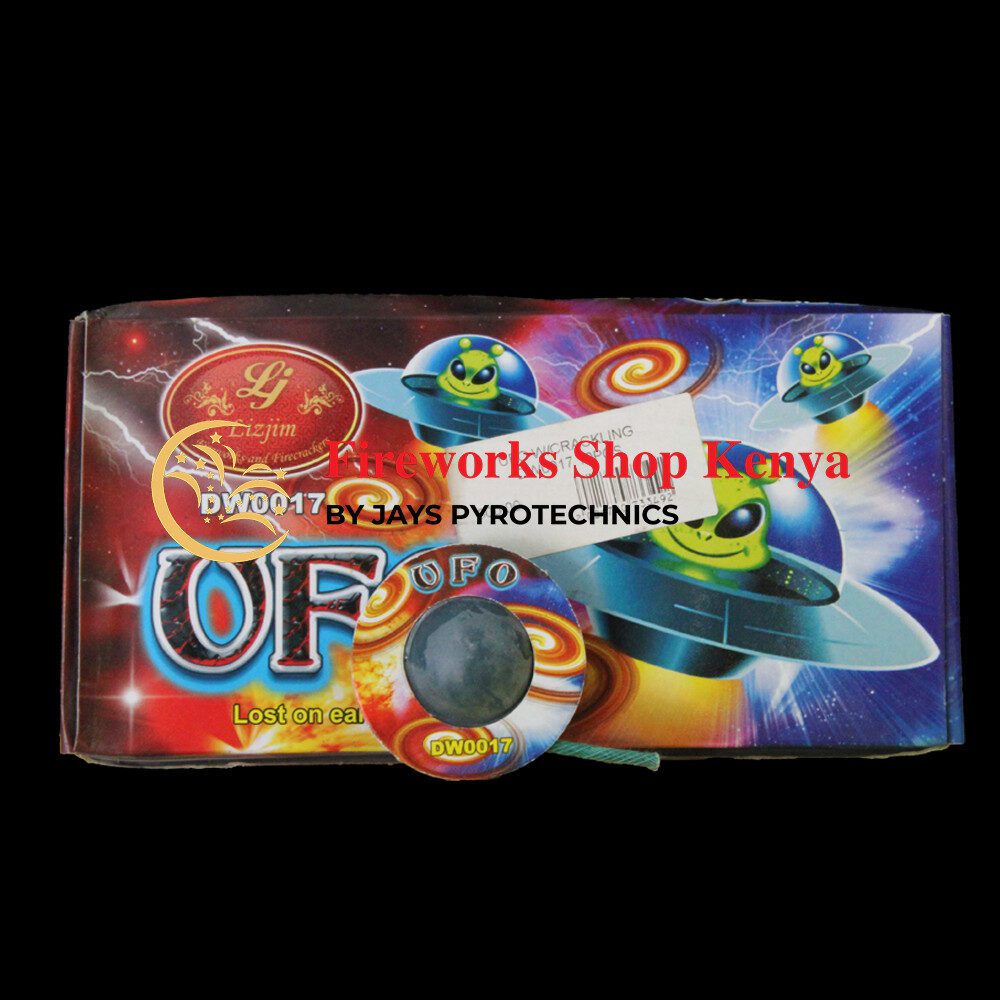 UFO WITH CRACKLING FIREWORKS DW 0017 - PER PACK