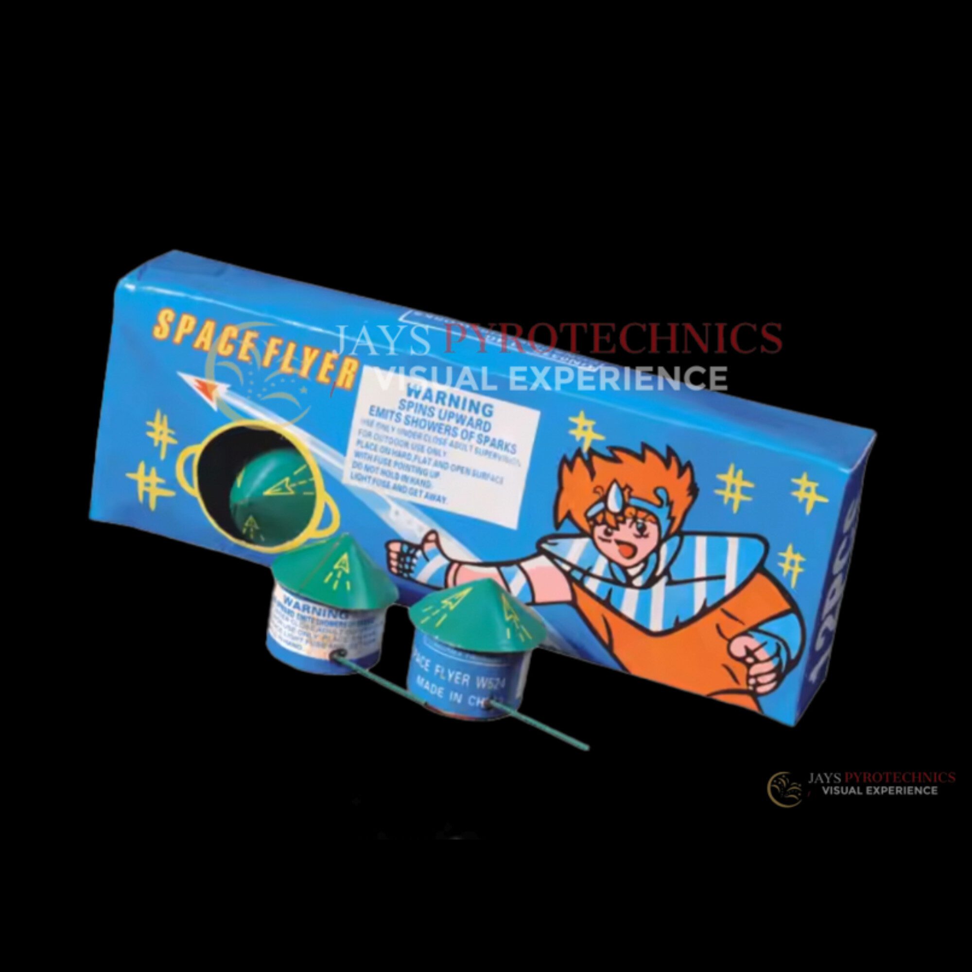 SPACE FLYER W524 SPINNER FIREWORKS – PER PIECE | Buy Fireworks Tanzania
