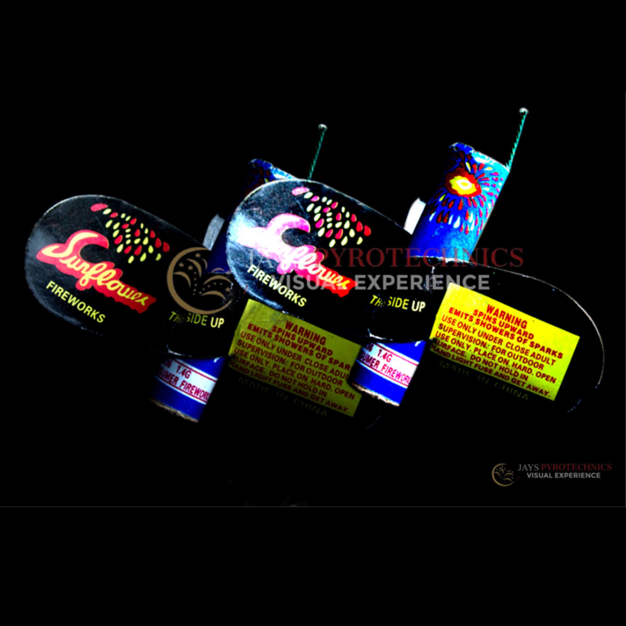 SUNFLOWER SPINNING FIREWORKS Tanzania – PER PIECE
