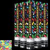 COLORED CONFETTI 80CM CANNON – FLAME RETARDANT, PER PIECE