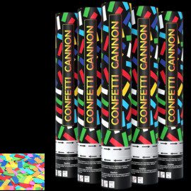 COLORED CONFETTI 80CM CANNON – FLAME RETARDANT, PER PIECE