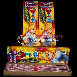 DELUXE TWINKLING STAR FIREWORKS - PER PACK
