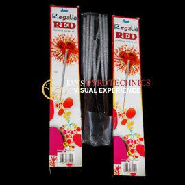 REGALIA RED PREMIUM SPARKLERS FIREWORKS (15CM RED)- PER PACK