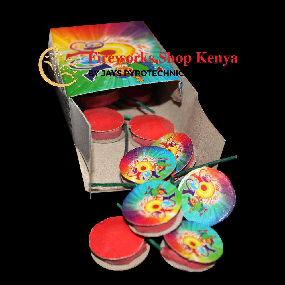 COLORFUL CHERRYS SMALL SPINNER FIREWORKS (CHRYLS YOYO) – PER PACK | Buy Fireworks Tanzania