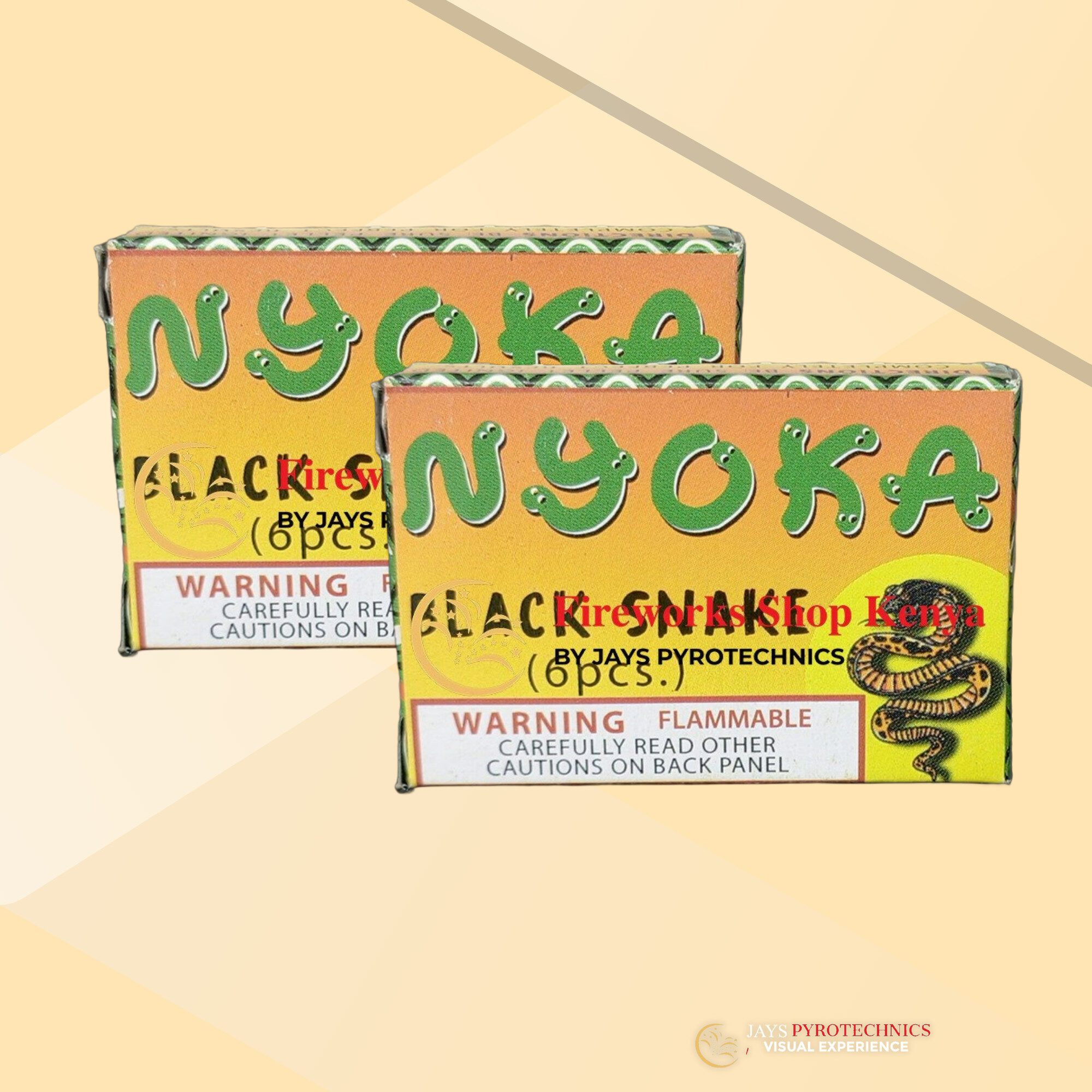BLACK SNAKES NYOKA FIREWORKS Tanzania – PER PACK