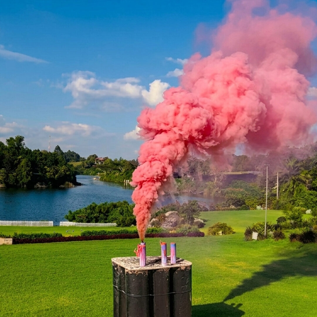 PINK COLOUR SMOKE BOMB Tanzania – PER PIECE