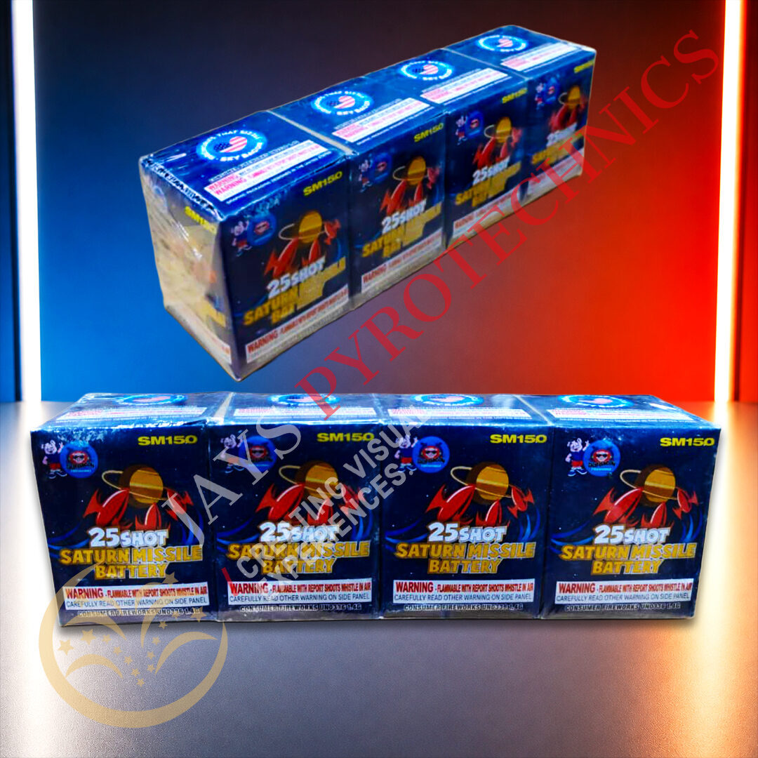 25 SHOT SATURN MISSILE BATTERY FIREWORKS Tanzania