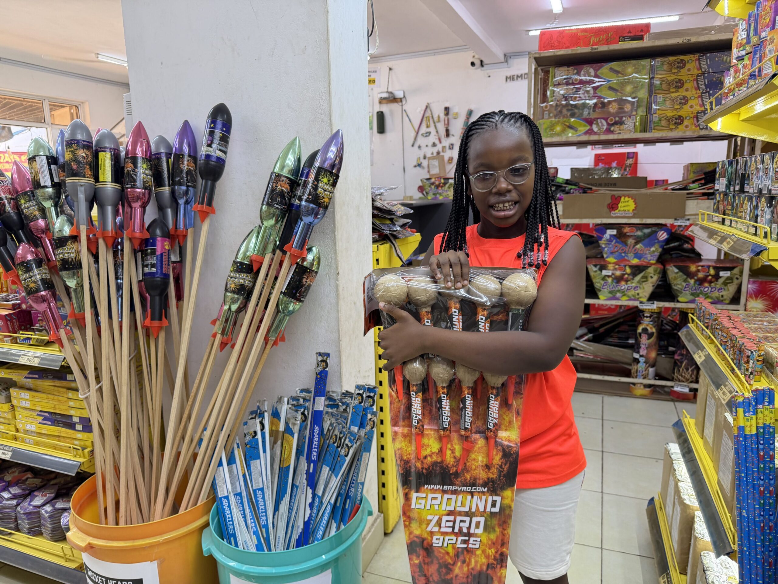 Fireworks display lighting up the sky - Safe and legal fireworks in Tanzania